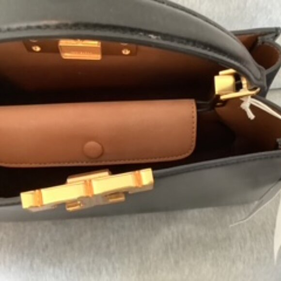 TORY BURCH -LARGE BLACK HANDBAG - Picture 3 of 4